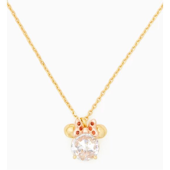 Disney x Kate Spade NEW necklace - Minnie Mouse clear - Picture 2 of 10